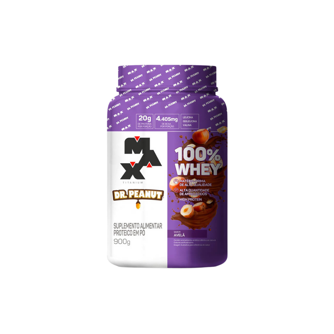 100% Whey Max Titanium x Dr. Peanut (900g)